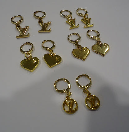 AUTHENTIC LV REWORKED EARRINGS